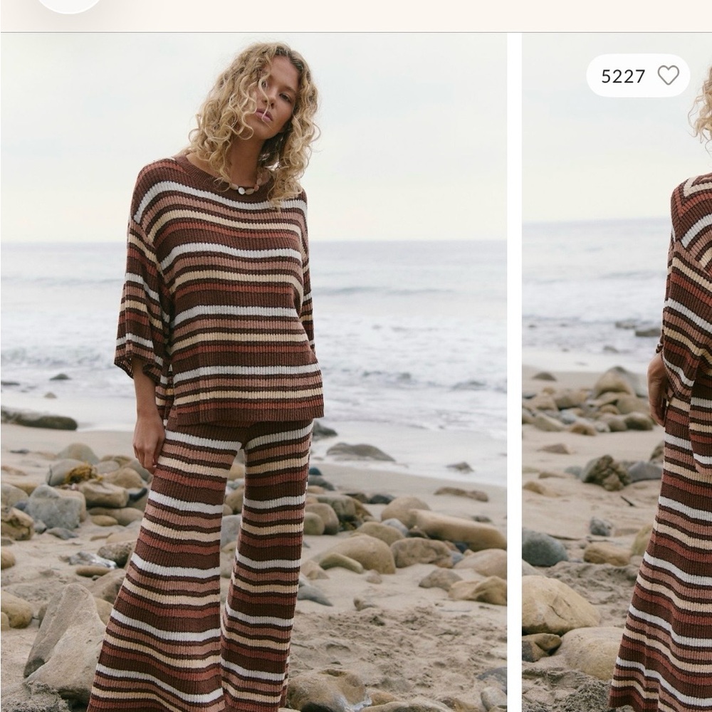 Free People Rainbow Sweater Set